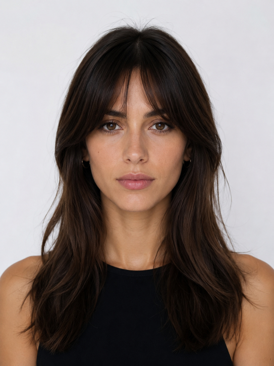 Long Curtain Bangs